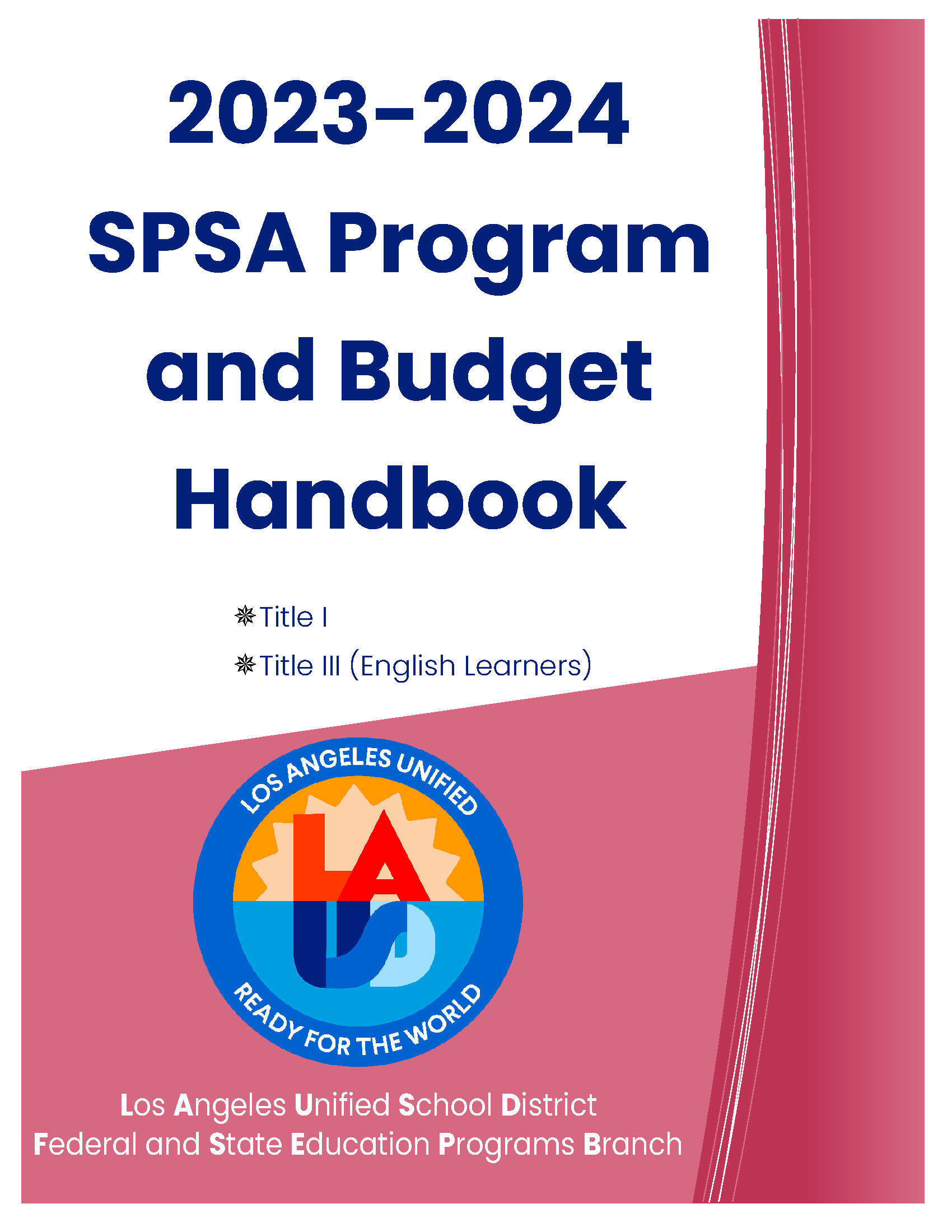 SPSA Program and Budget Handbook